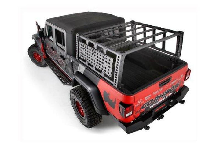 Go Rhino 19-21 Jeep Gladiator XRS Overland Xtreme Rack - Black - Bull Strap