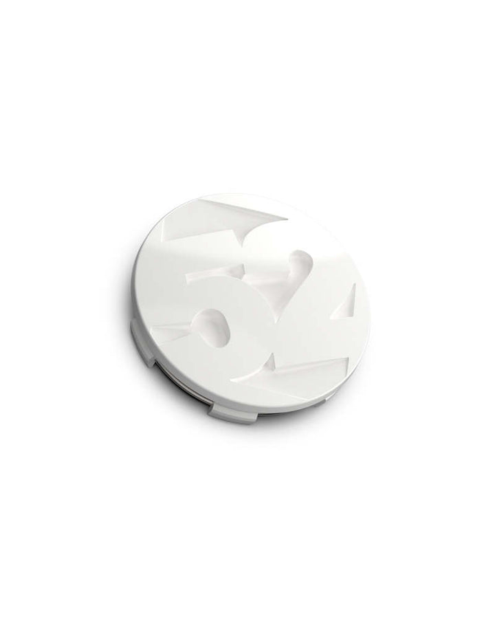 fifteen52 65mm Snap In Center Cap Single for Rally Sport and MX Wheels - Rally White (Gloss White) - Bull Strap