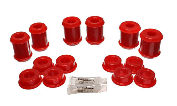 Energy Suspension 04-09 Cadillac XLR/XLR-V / 97-12 Corvette Red Rear End C/A Bushing Set - Bull Strap
