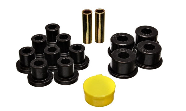 Energy Suspension 6/74-80 MG MGB Black Rear Leaf Spring Bushing Set - Bull Strap