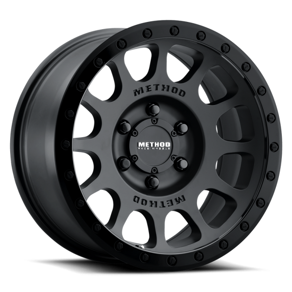 Method MR305 NV 18x9 +18mm Offset 8x6.5 130.81mm CB Double Black Wheel - Bull Strap