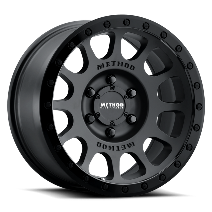 Method MR305 NV 18x9 18mm Offset 6x5.5 108mm CB Double Black Wheel - Bull Strap