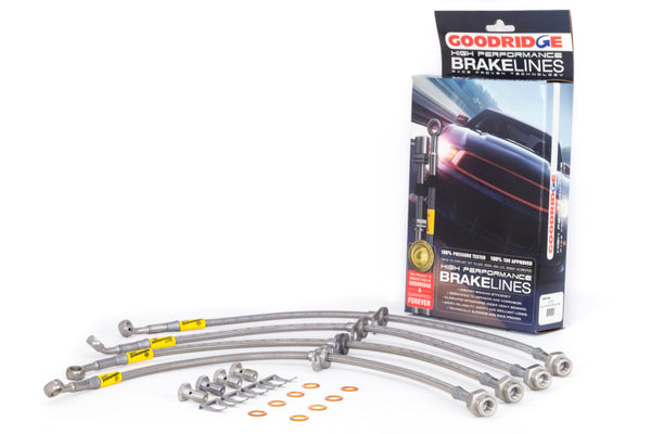 Goodridge 03+ Honda Accord w/ Rear Disc Brake Lines - Bull Strap