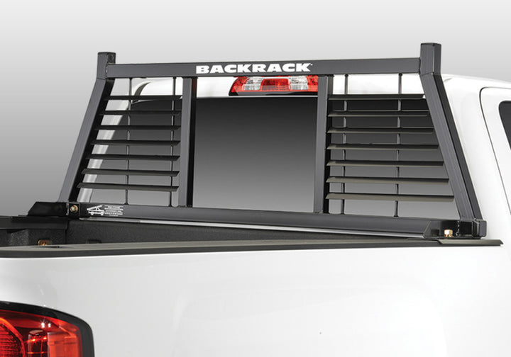 BackRack 19-23 Silverado/Sierra (New Body Style) Half Louvered Rack Frame Only Requires Hardware - Bull Strap