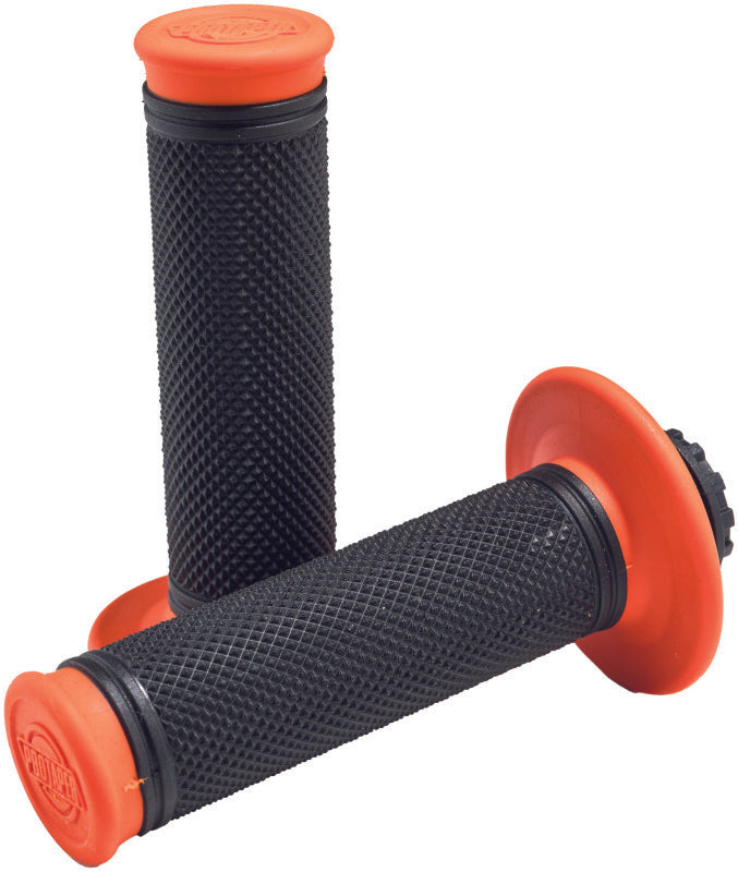 ProTaper Pro Series Clamp On Full Diamond Orange/Black - Bull Strap
