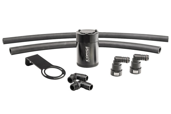 Corsa 2021-2024 Dodge Ram TRX Crew Cab Aluminum Oil Catch Can w/Mounting Bracket - Bull Strap