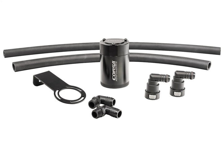 Corsa 2021-2024 Dodge Ram TRX Crew Cab Aluminum Oil Catch Can w/Mounting Bracket - Bull Strap