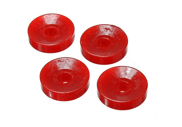 Energy Suspension 06-11 Honda Civic Red Rear Upper Shock Bushing Set - Bull Strap