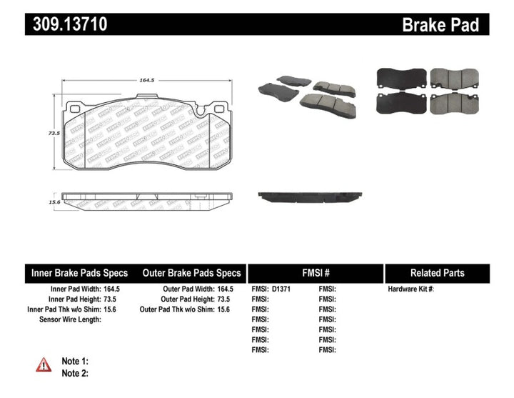StopTech Performance 08-09 BMW 128i/135i Coupe Front Brake Pads - Bull Strap