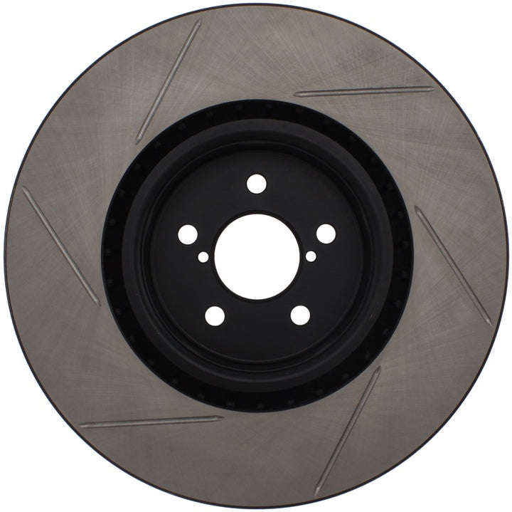 StopTech Power Slot 04 STi Front Left SportStop Slotted Rotor - Bull Strap