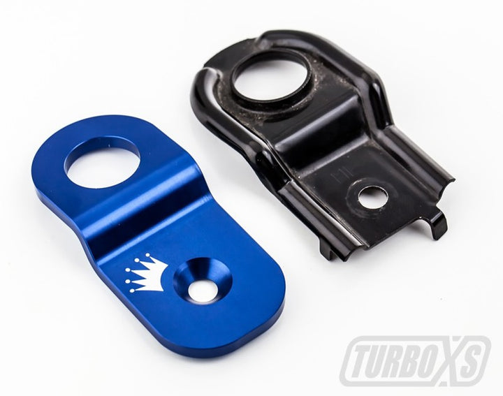 Turbo XS 15-16 Subaru WRX/STI Billet Aluminum Radiator Stay - Red - Bull Strap