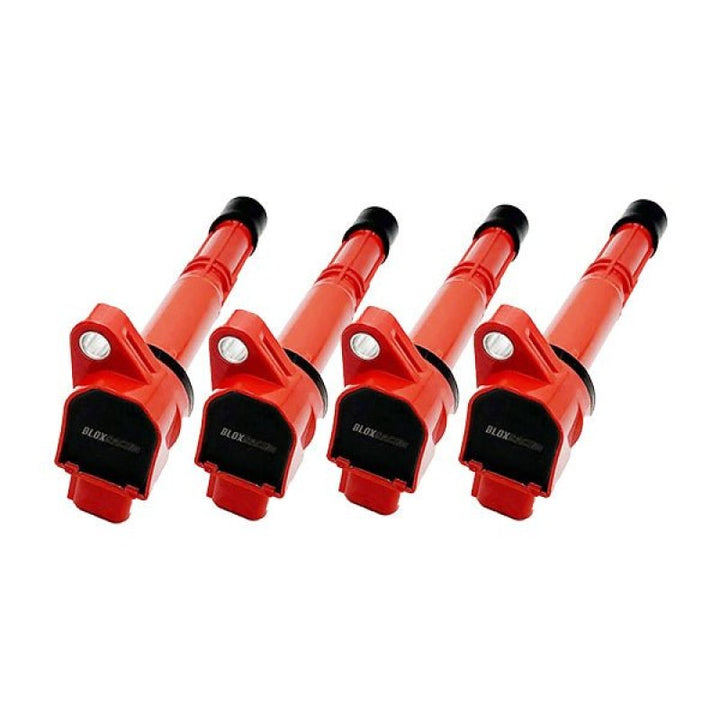 BLOX Honda K-Series Coil Pack Set of 4  - Red - Bull Strap