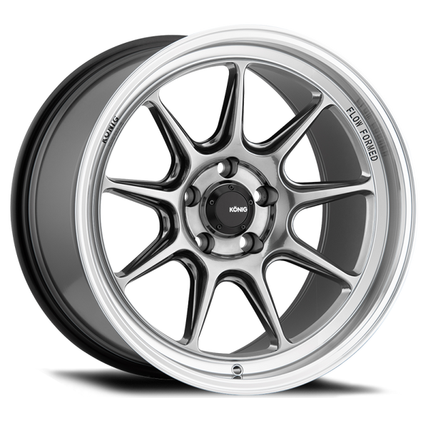 Konig Countergram 15x8 4x100 ET25 Hyper Chrome / Machined Lip - Bull Strap