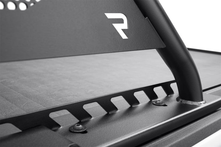 N-Fab ARC Sports Bar 20-22 Jeep Gladiator - Textured Black(Roll-N-Lock Cover Fitment Only) - Bull Strap