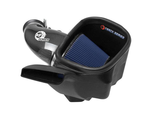 aFe 12-21 Jeep Grand Cherokee 6.4L Track Series Carbon Fiber Cold Air Intake System w/Pro 5R Filter - Bull Strap