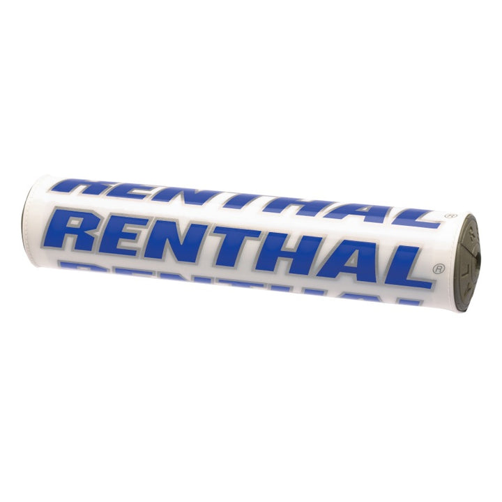 Renthal SX Pad 10 in. White/Silver/ Blue - Bull Strap
