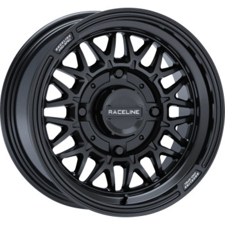Raceline A13GB Omega 15x7in / 4x114.3 BP / 56mm Offset / 68mm Bore - Satin Black Wheel - Bull Strap