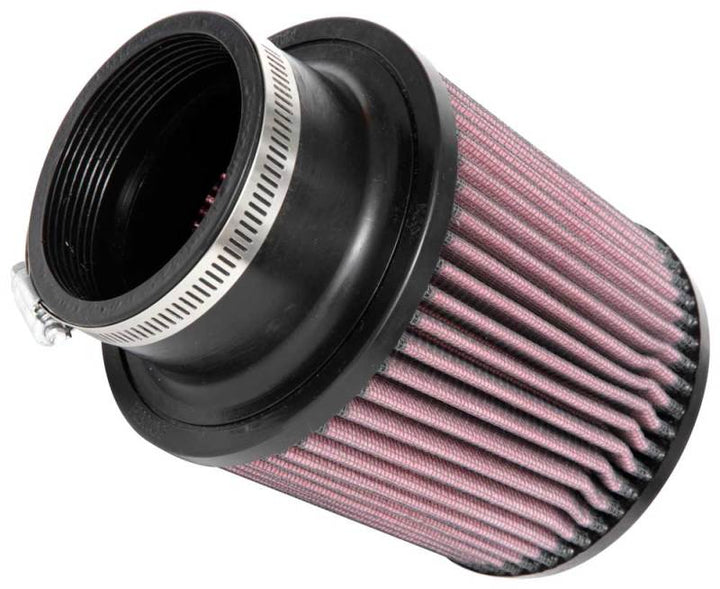 K&N Universal Clamp-On Air Filter 3in FLG / 5in B / 4-1/2in T / 5in H - Bull Strap
