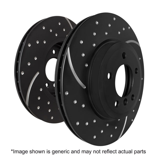 EBC 98-99 Ford F250 (inc Super Duty) 6.8 Super Duty 4WD GD Sport Front Rotors - Bull Strap