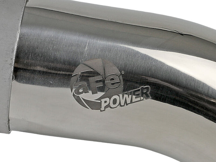 aFe MACH Force-Xp 304 Stainless Steel Clamp-on 2.5in Exhaust Tip - Polished - Bull Strap