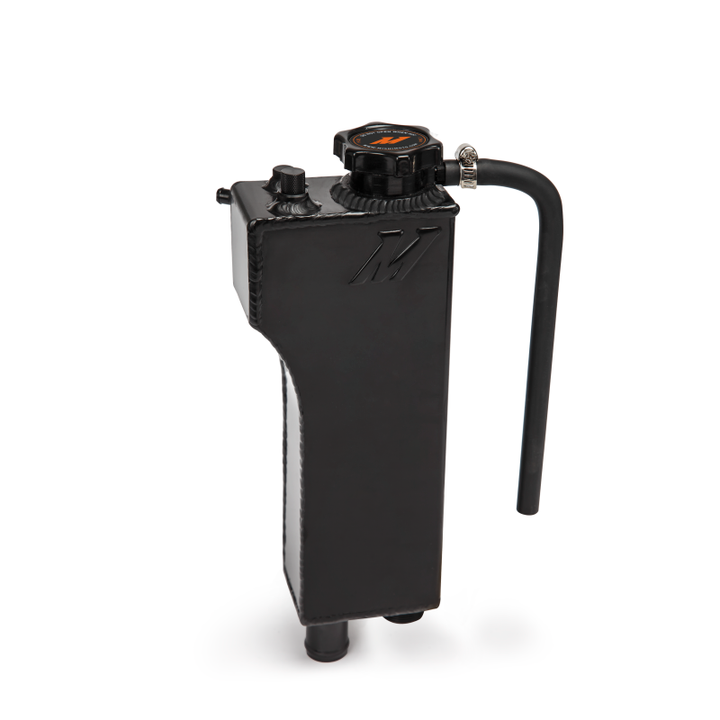 Mishimoto 92-99 BMW 3 Series Aluminum Coolant Expansion Tank - Black - Bull Strap
