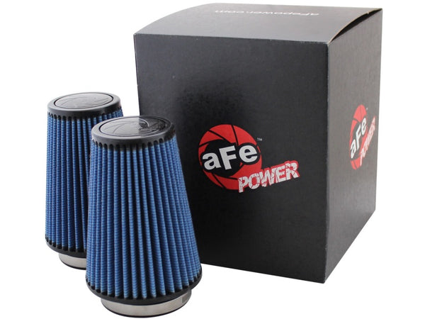 aFe MagnumFLOW IAF PRO 5R EcoBoost Stage 2 Replacement Air Filter 3-1/2F x 5B x 3-1/2T x 7H x 1 FL - Bull Strap