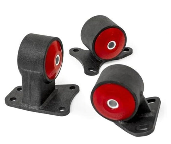 Innovative 88-91 Prelude B-Series Black Steel Mounts 75A Bushings - Bull Strap