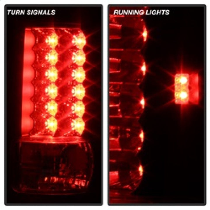 Spyder Ford F150 Styleside 04-08 (Not Fit Heritage & SVT)LED Tail Lights Black ALT-YD-FF15004-LED-BK - Bull Strap