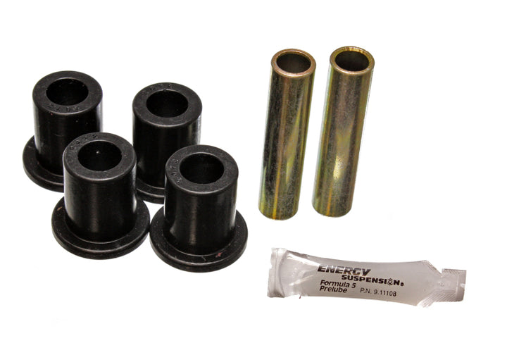 Energy Suspension Front Spring Shackle Only - Black - Bull Strap