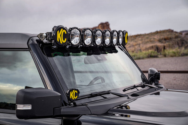 KC HiLiTES 2021+ Ford Bronco 50in Overhead Light Bar Mounting Bracket Set - Bull Strap