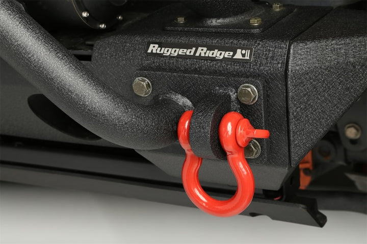 Rugged Ridge Red 7/8in D-Shackles - Bull Strap