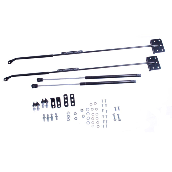Rugged Ridge 72-06 Jeep CJ / Jeep Wrangler Hood Lift Kit - Bull Strap