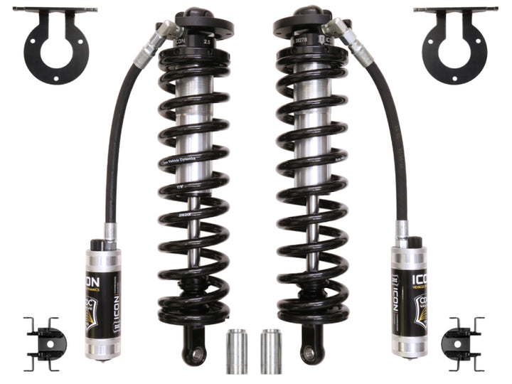 ICON 2005+ Ford F-250/F-350 Super Duty 4WD 4in 2.5 Series Shocks VS RR CDCV Bolt-In Conversion Kit - Bull Strap