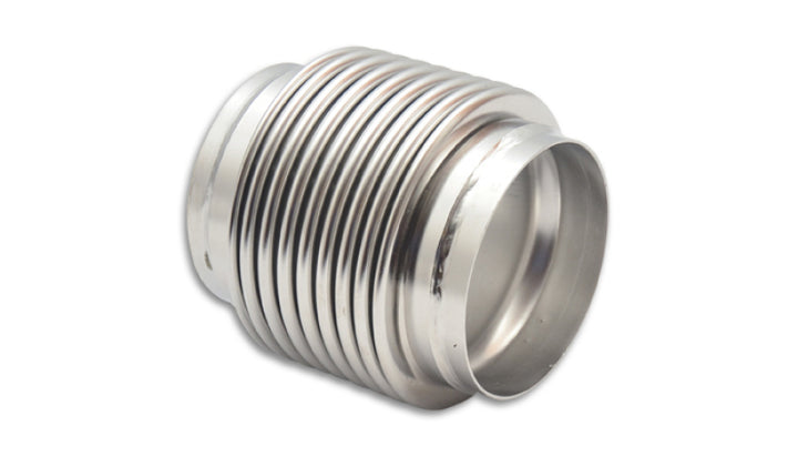 Vibrant SS Bellow Assembly w/ Solid Liner 3.5in ID x 4in overall L Electro Polished - Bull Strap