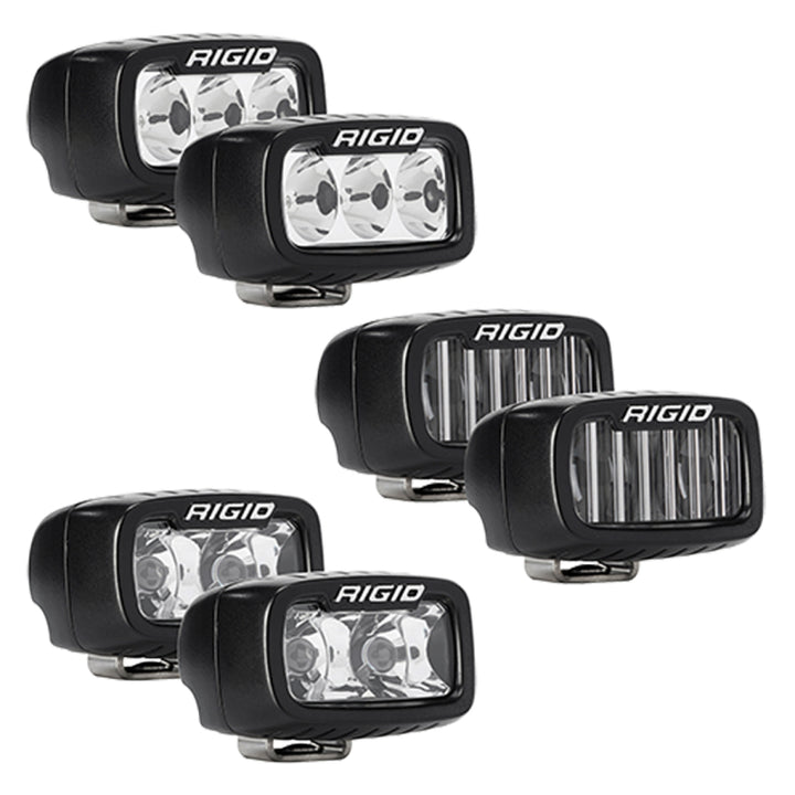 Rigid Industries 2021+ Ford Mod Bumper Triple SR-M Fog Light Kit - Bull Strap
