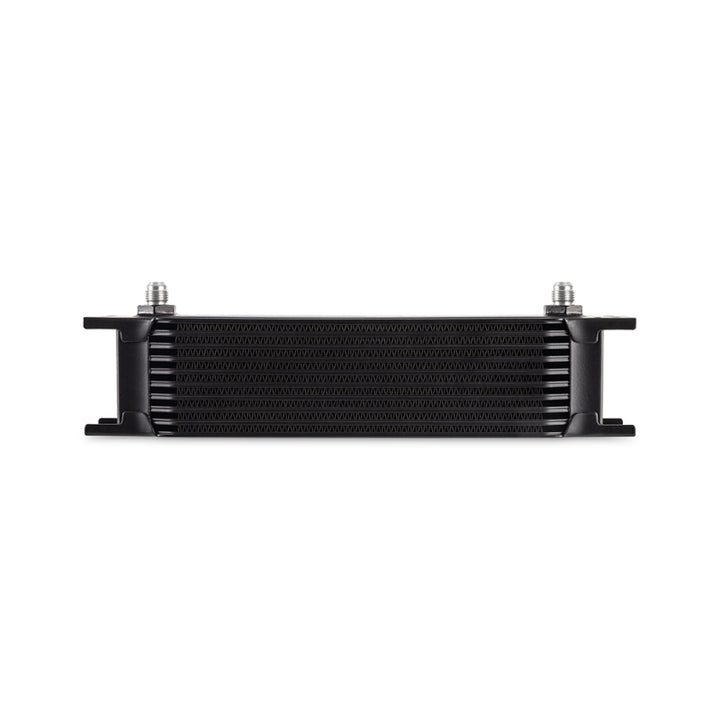Mishimoto Universal - 6AN 10 Row Oil Cooler - Black - Bull Strap