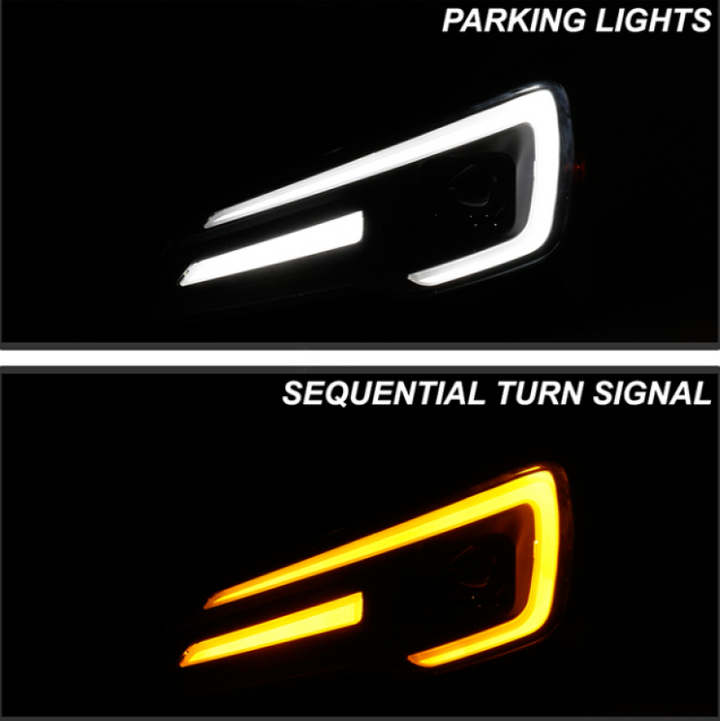 Spyder Subaru Impreza WRX 15-20 LED High-Power LED Headlights-Black PRO-YD-SWRX15LEDAP-SBSEQ-BK - Bull Strap