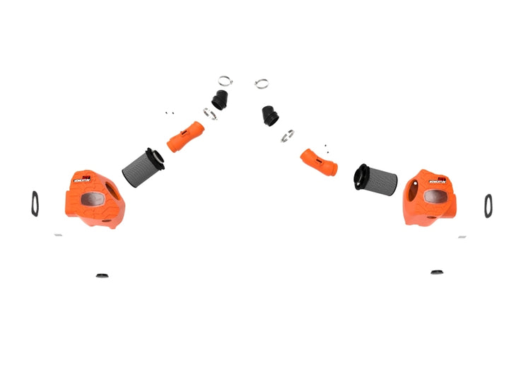 aFe 2022 Toyota Tundra V6-3.5L (tt) Momentum GT Cold Air Intake System w/ Pro 5R Filter - Orange - Bull Strap
