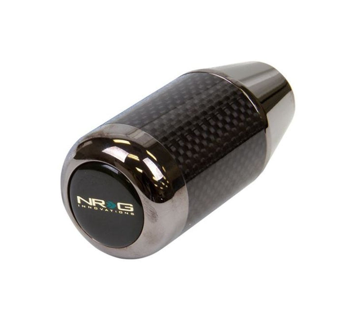 NRG Universal Fatboy Style Shift Knob w/Carbon Fiber Ring - Bull Strap