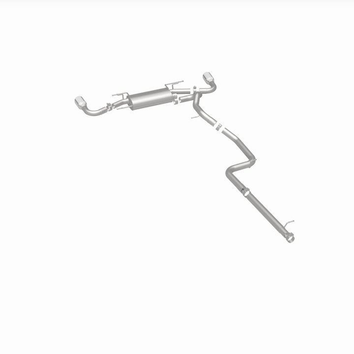MagnaFlow 10-12 Mazda 3 L4 2.5L Hatchback Split Rear Exit Stainless Cat Back Performance Exhaust - Bull Strap