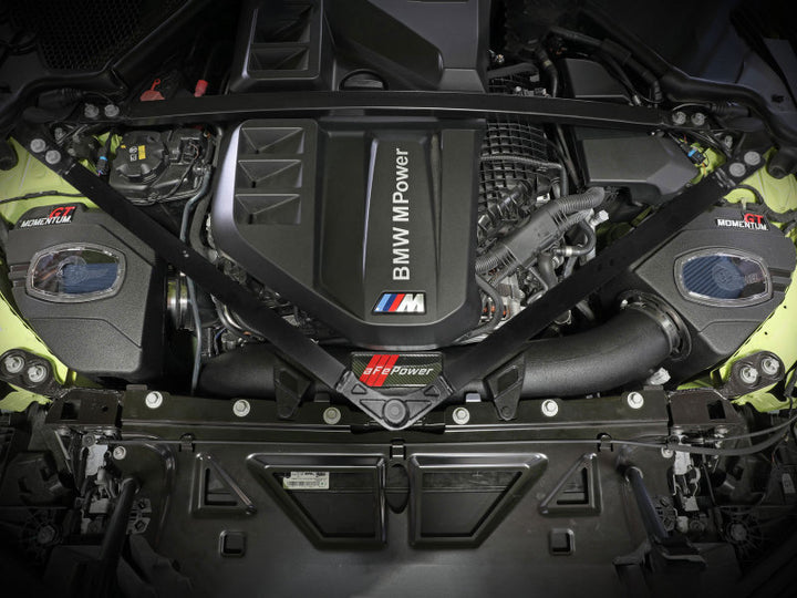 aFe 21-22 BMW M3/M4 (G80/82/83)L6-3.0L (tt) S58 Momentum GT Cold Air Intake System w/ Pro 5R Filters - Bull Strap