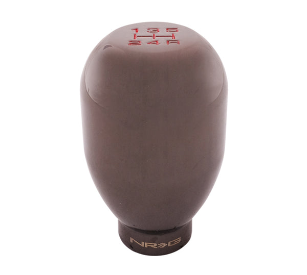 NRG Universal Shift Knob 42mm - Heavy Weight 480G / 1.1Lbs. - Black Chrome (5 Speed) - Bull Strap