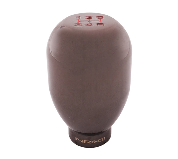 NRG Universal Shift Knob 42mm - Heavy Weight 480G / 1.1Lbs. - Black Chrome (5 Speed) - Bull Strap