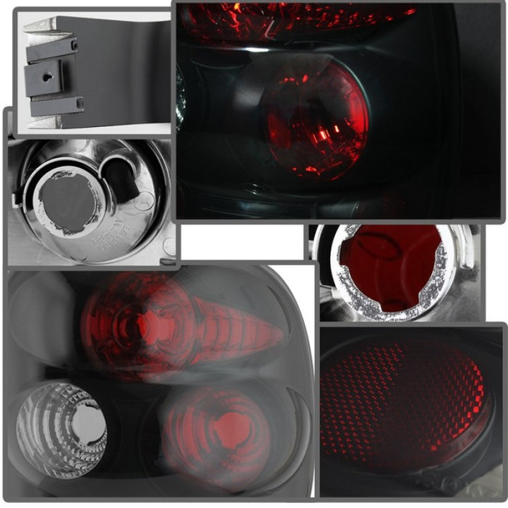 Spyder Chevy Silverado Stepside 99-04 Euro Style Tail Lights Black Smoke ALT-YD-CS99STS-BSM - Bull Strap