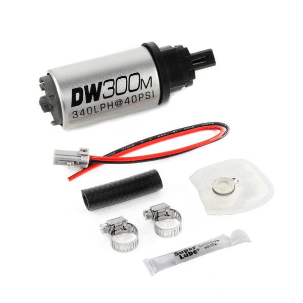 DeatschWerks 340 LPH Ford In-Tank Fuel Pump DW300M Series w/ 05-10 Mustang V6 / V8 Install Kit - Bull Strap