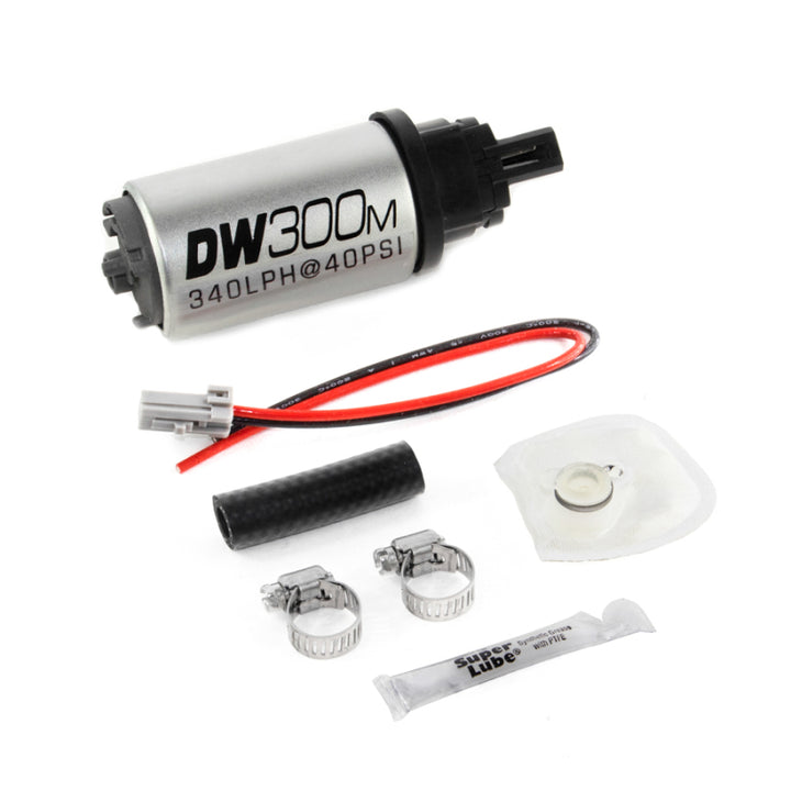 DeatschWerks 340 LPH Ford In-Tank Fuel Pump DW300M Series w/ 05-10 Mustang V6 / V8 Install Kit - Bull Strap