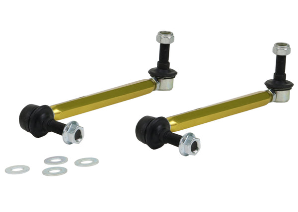 Whiteline Universal Sway Bar - Link Assembly Heavy Duty Adjustable 12mm Steel Ball/Ball Style - Bull Strap