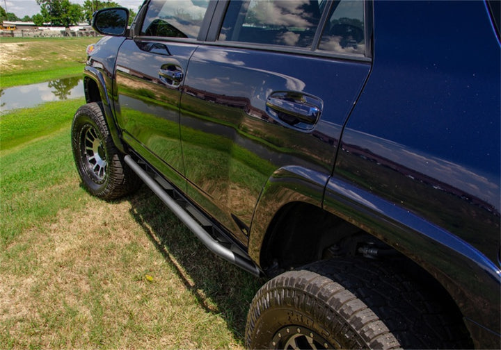 N-Fab Trail Slider Steps 10-20 Toyota 4Runner (Excl. 10-19 Limited / 10-13 SR5) - Textured Black - Bull Strap