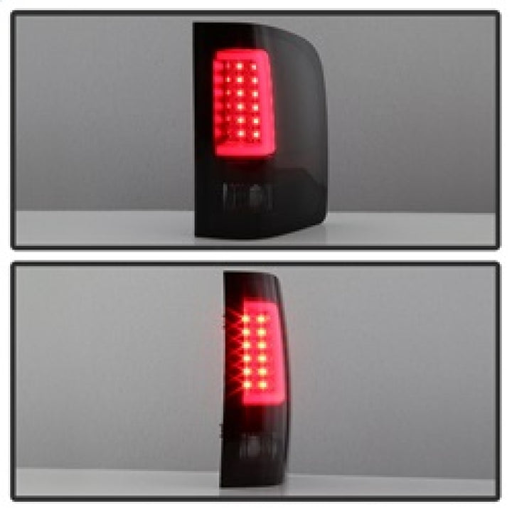 Spyder 07-13 Silverado (Will Not Work w/2010 921 Bulb)V3 Tail Lights Blk Smk ALT-YD-CS07V3-LBLED-BSM - Bull Strap
