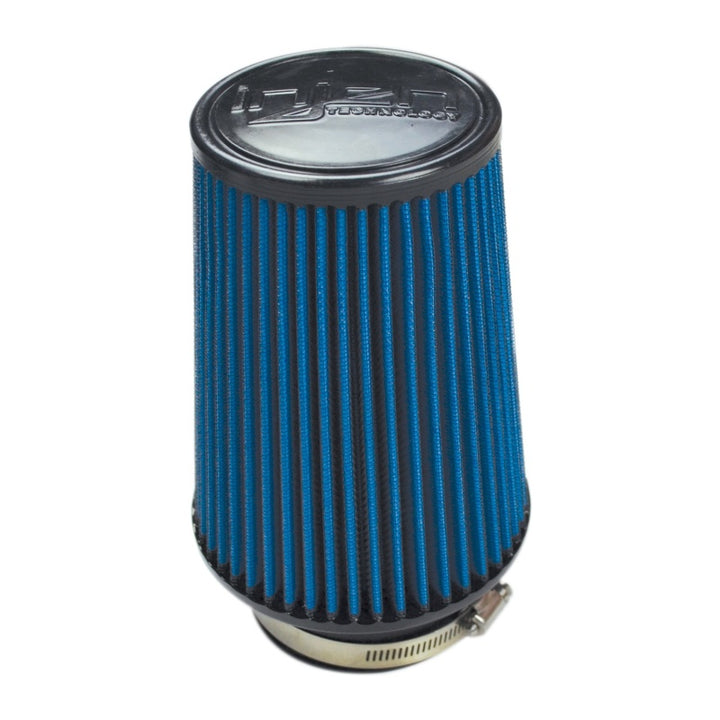 Injen Super Nano-Web Dry Air Filter - 3.25in Neck / 5.25in Base / 7in Height / 4in Top 45-Pleat - Bull Strap